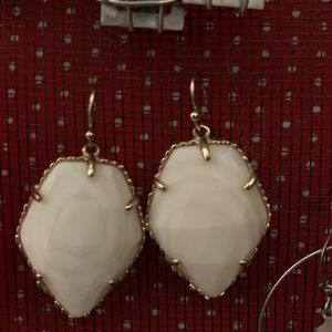 White earrings